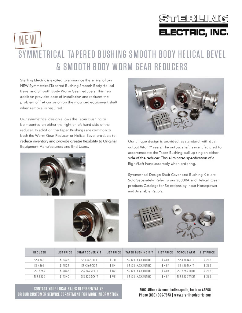 SYMETRICAL TAPERED BUSHING FLYER DOWNLOAD